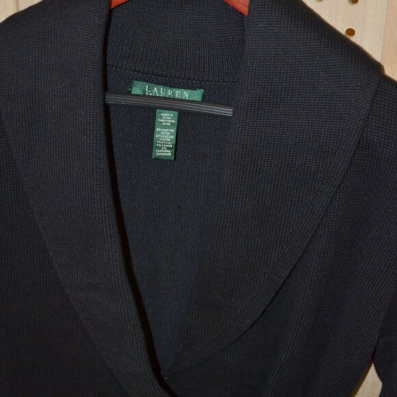 LAUREN RALPH LAUREN BLACK SWEATER DRESS SIZE S - Picture 6 of 6
